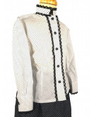 Blusa Casera Niña Motas Blanca