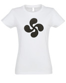 Camiseta Mujer Lauburu Motas Bordado