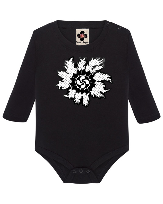 Body Eguzkilore Bebe Negro Manga Larga