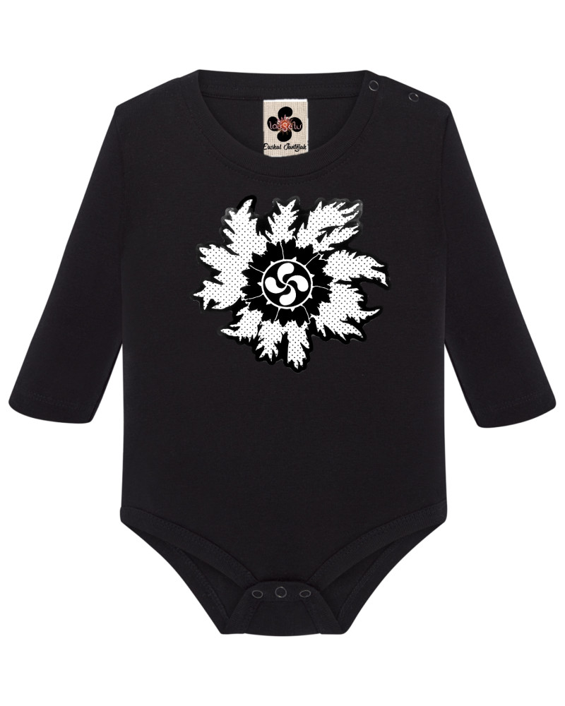 Body Eguzkilore Bebe Negro Manga Larga