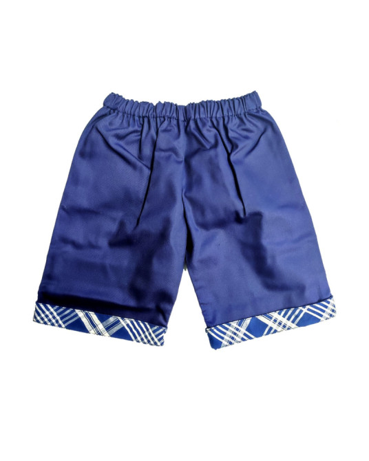 Pantalon Mahon cuadros corto Infantil - Trajes Regionales