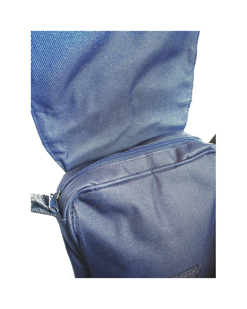 2 Pzas Bandolera Azul/Gris, Bandolera De Gran Capacidad