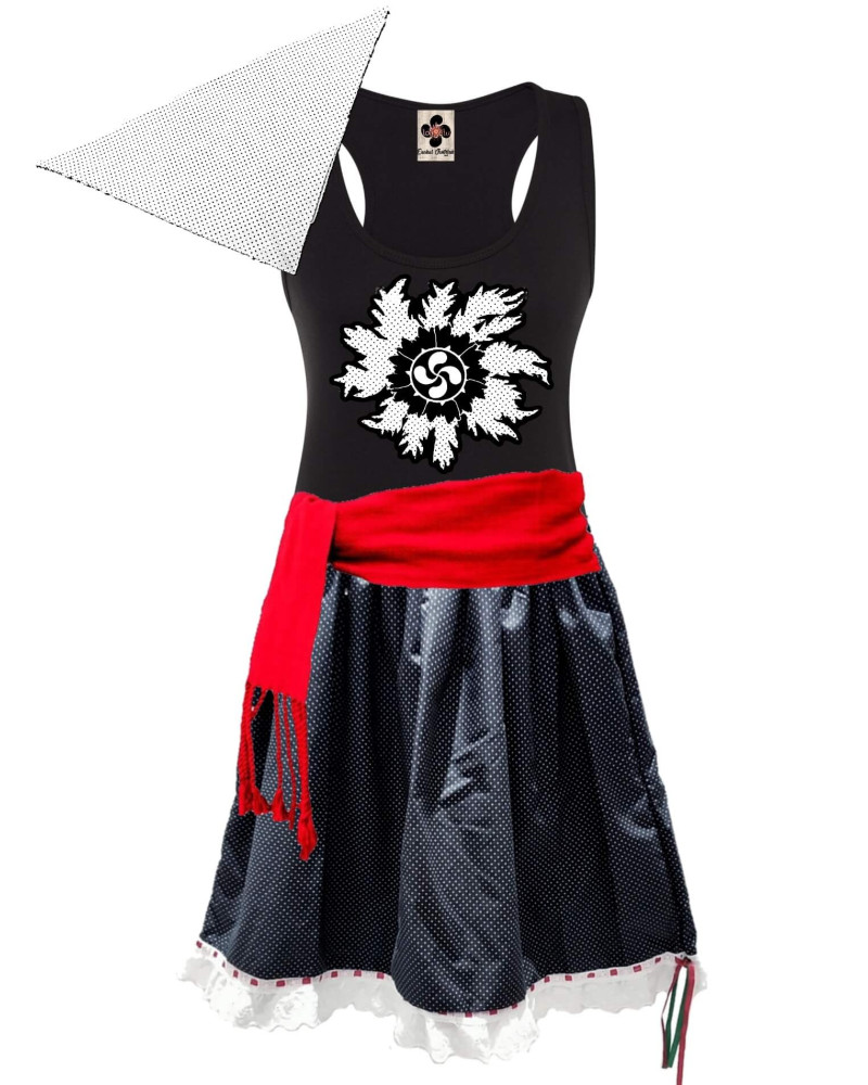 Conjunto Casera motas Eguzkilore Tirantes