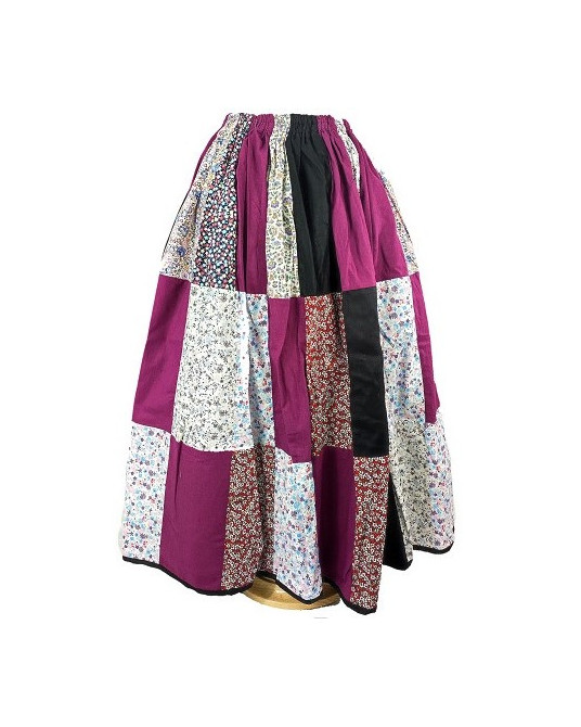 Emakumeentzako Patchwork Etxeko Gona Morea - Jantzi Tradizionalak