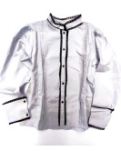 Emakumeentzako Argi Grisa Hilandera Blusa - Euskal Jantziak