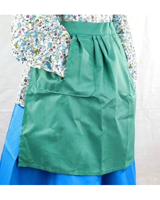 Delantal Bebe Aldeana Verde - Trajes Tradicionales