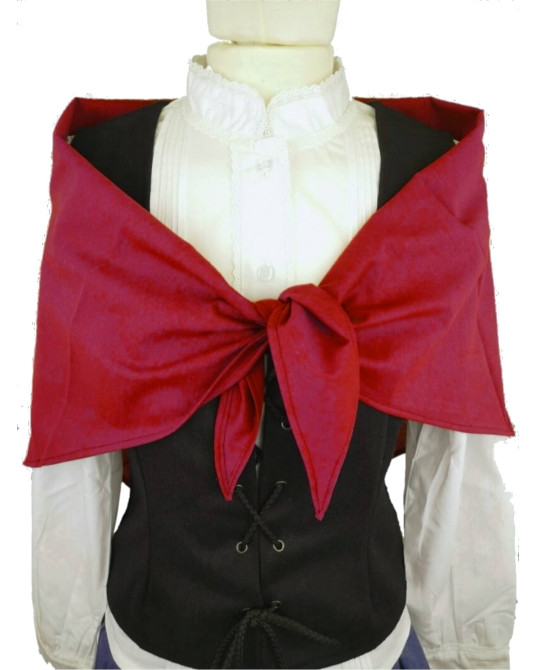 Pañuelo Casera Grande Granate - Trajes Regionales