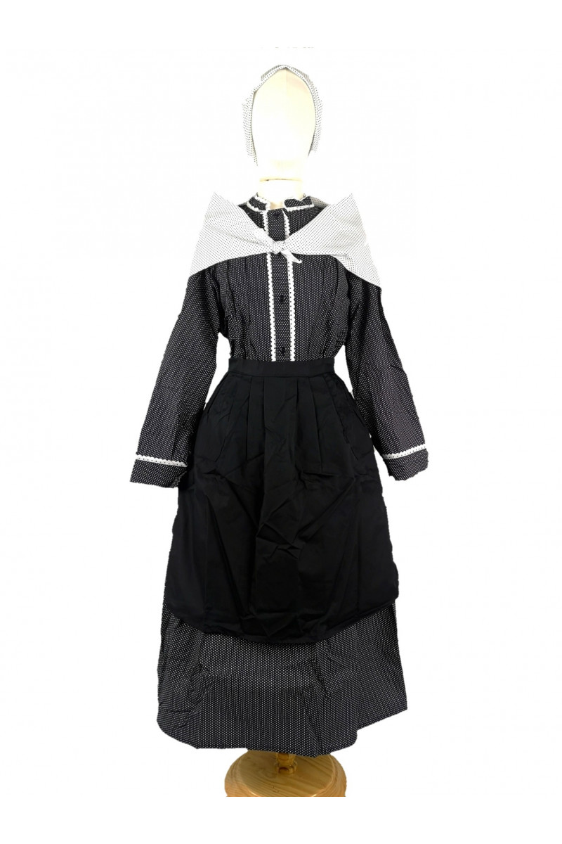 Conjunto Casera Mujer Negro de Motas