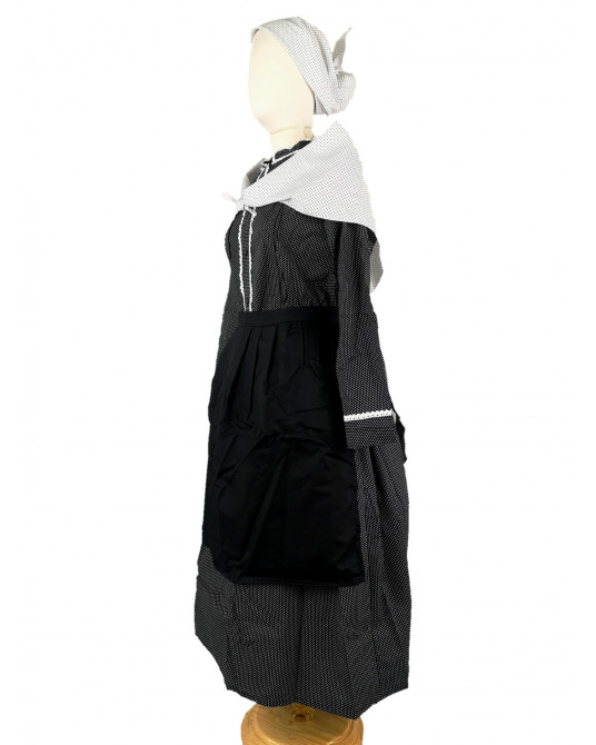 Conjunto Casera Mujer Negro de Motas