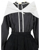 Conjunto Casera Mujer Negro de Motas