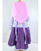 Conjunto Casera Niña Morado y Rosa Laudio - Euskal Jantziak