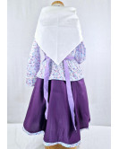 Conjunto Casera Niña Morado y Lila Irun - Euskal Jantziak