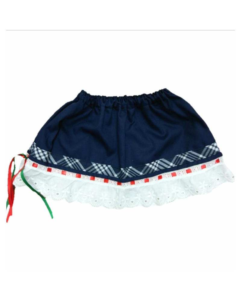 Falda de Bebe Mahon con Puntilla
