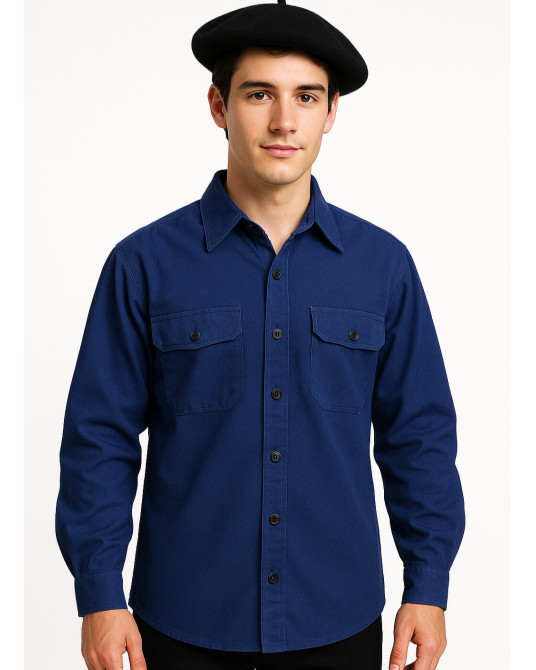Camisa Arrantzale Mahon hombre - Trajes Regionales Vascos