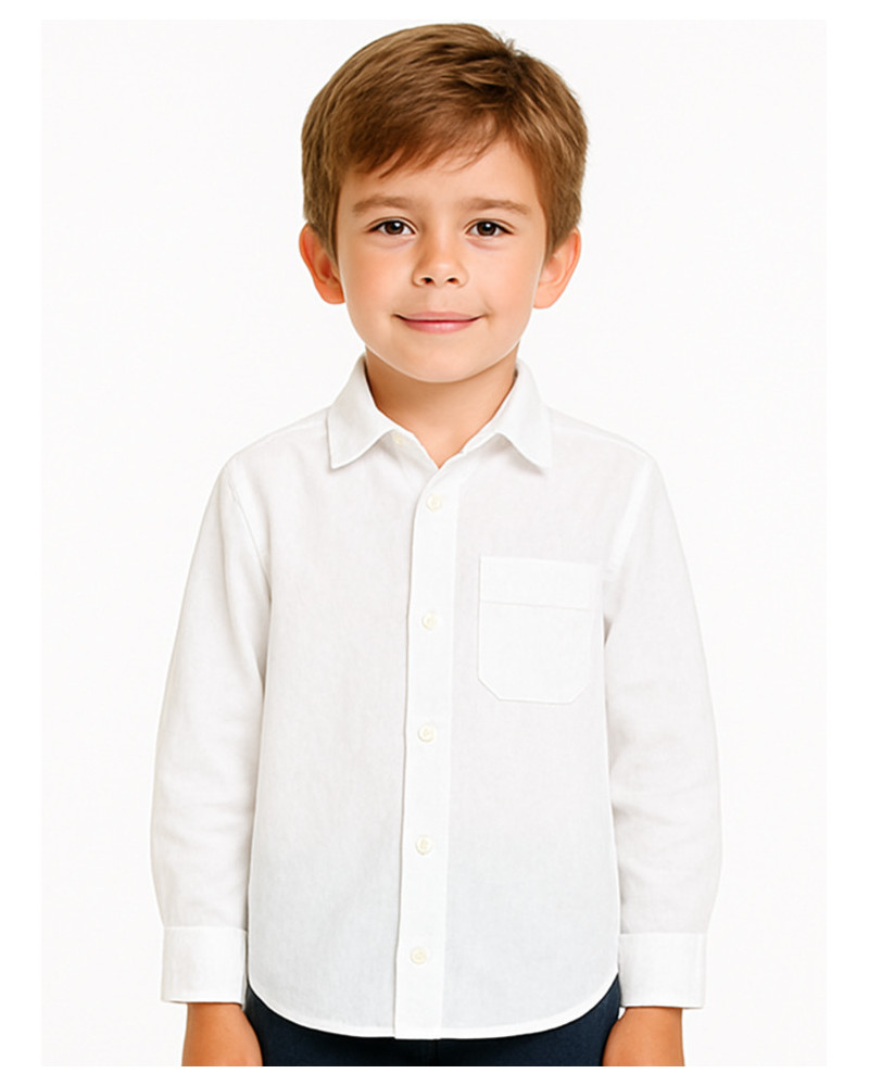 Camisa aldeano niño blanca - trajes regionales vascos Camisa aldeano niño blanca - trajes regionales vascos