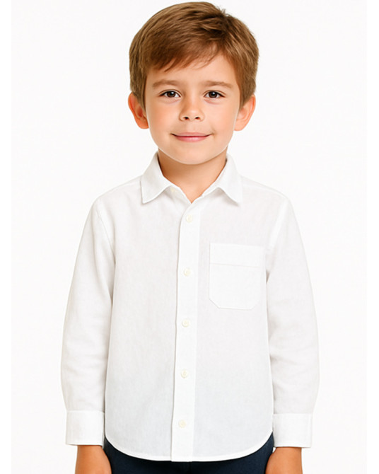 Camisa aldeano niño blanca - trajes regionales vascos