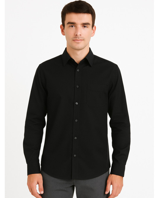 Camisa Casero hombre Negra - Trajes Tradicionales