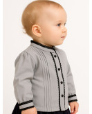 Blusa Hilandera Aldeana Gris Bebe - Camisa trajes tradicionales vascos