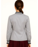 Blusa Hilandera Gris Mujer - Camisa trajes tradicionales vascos
