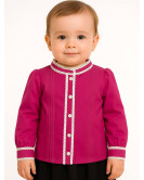 Hilandera Arrosa Fuksia Bebe Blusa - Euskal Jantziak