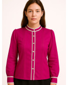 Blusa Hilandera Arrosa Fuksia Emakumea - Euskal Jantziak