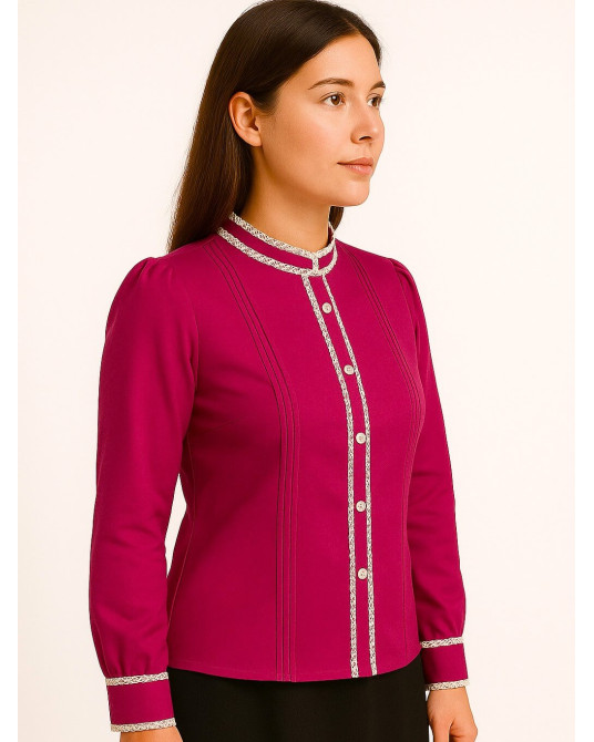 Blusa Casera Rosa Mujer -  Camisas Trajes regionales vascos