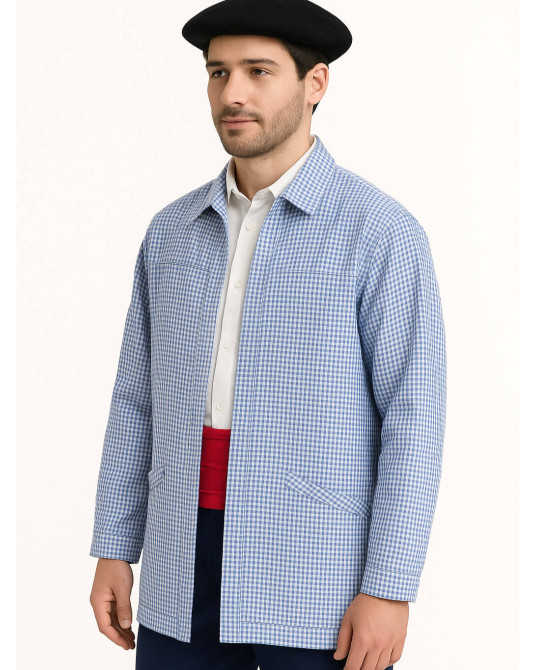 Bluson de Cuadros Adulto - Blusas Trajes Vascos Vitoria