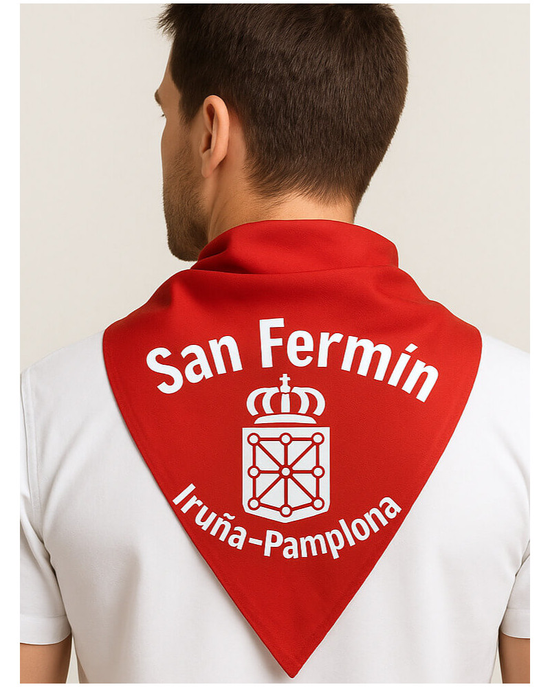 Pañuelo San Fermin Escudo Navarra - Pañuelos Sanfermines Pamplona Pañuelo San Fermin Escudo Navarra - Pañuelos Sanfermines Pamplona