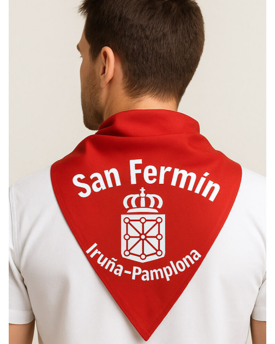 Pañuelo San Fermin Escudo Navarra - Pañuelos Sanfermines Pamplona