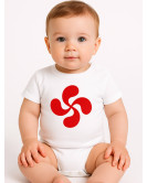 Body Lauburu rojo Bebe - Euskal Jantziak