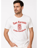 Gizonentzako sanferminetako kamiseta zuria, Nafarroa - Sanferminetako arropa