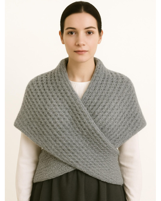 Toquilla Lana Aldeana Mujer Gris - Trajes Regionales Vascos