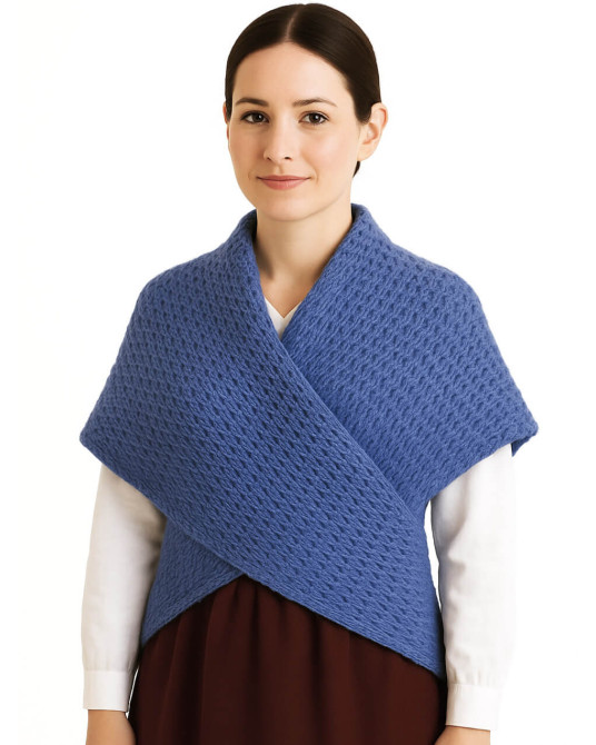 Toquilla Lana Aldeana Mujer azul - Trajes Regionales Vascos