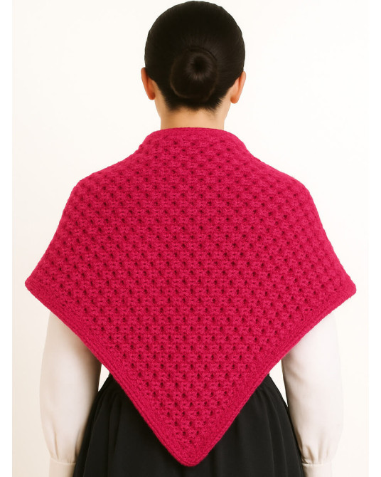 Toquilla Lana Aldeana Mujer Rosa Fucsia - Trajes Tradicionales Vascos