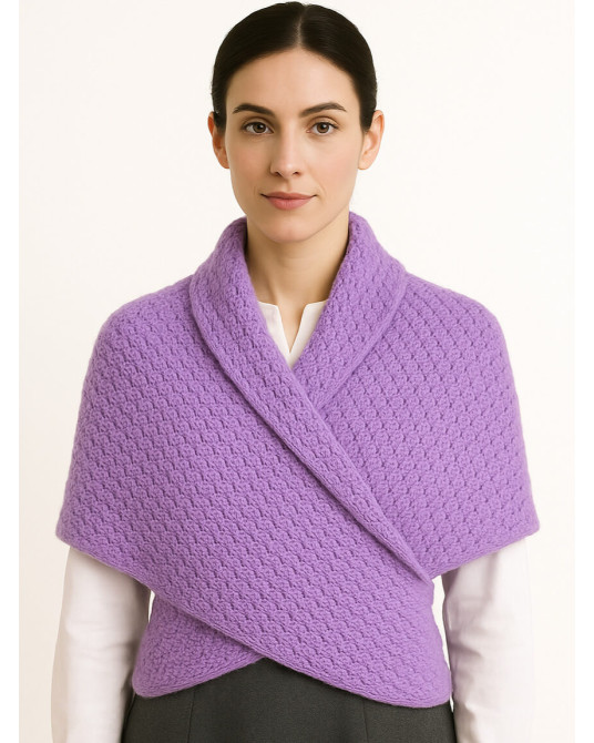 Toquilla Lana Aldeana Mujer Morada - Trajes Regionales Vascos