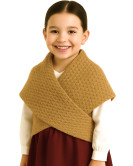 Toquilla de Lana Aldeana Niña Arena - Trajes Tradicionales Vascos