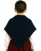 Toquilla de Lana Aldeana Niña Azul - Trajes Regionales Vascos