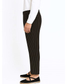 Pantalon Aldeano Rayas Gris Negro Adulto - Pantalones Baserritarra - Trajes Regionales