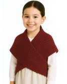 Toquilla de Lana Aldeana Niña Granate - Trajes Tradicionales Vascos