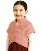 Toquilla de Lana Aldeana Niña Rosa Salmon - Trajes Tradicionales Vascos