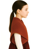 Toquilla de Lana Aldeana Niña Marron - Trajes Regionales Vascos