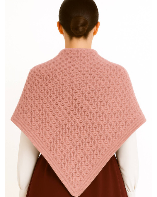 Toquilla de Lana Aldeana Mujer Rosa Salmon - Trajes Regionales Vascos