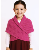 Toquilla de Lana Aldeana Niña Rosa Fucsia - Trajes tradicionales Vascos