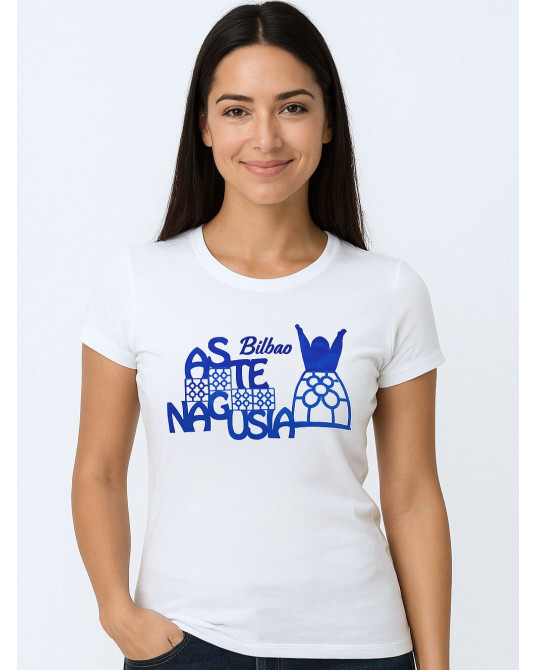 Camiseta Aste Nagusia Baldosa Bilbao Marijaia - Camisetas Fiestas Mujer