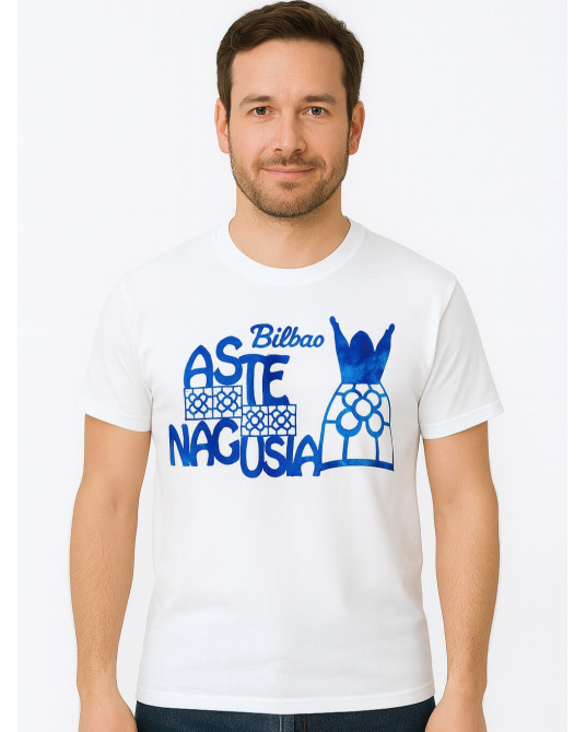 Camiseta Aste Nagusia Baldosa Bilbao Marijaia - Camisetas fiestas hombre