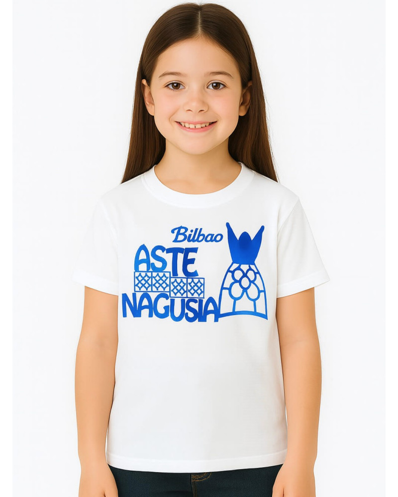 Camiseta Aste Nagusia Baldosa Bilbao Marijaia - Camisetas fiestas niña Camiseta Aste Nagusia Baldosa Bilbao Marijaia - Camisetas fiestas niña