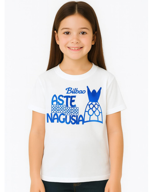 Camiseta Aste Nagusia Baldosa Bilbao Marijaia - Camisetas fiestas niña