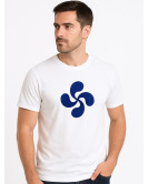 Camiseta Lauburu Azul Arrantzale Hombre - Euskal Jantziak
