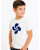 Camiseta Lauburu Azul Arrantzale Niño - Euskal Jantziak