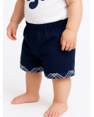 Pantalon Mahon cuadros corto Bebe - Trajes Regionales